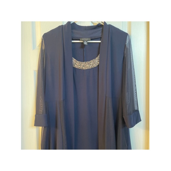 R & M Ladies dress with duster jacket embellished. - Picture 8 of 15